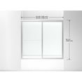 thumbnail image 2 of Sterling 5905-59 Deluxe 56-1/4" High X 59-3/8" Wide Framed Shower Door - Nickel, 2 of 5
