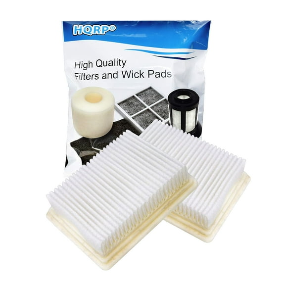 HQRP 2-Pack Washable & Reusable Filters for Hoover FH40030 / FH40011B / FH40010 / FH40010B SpinScrub Vac