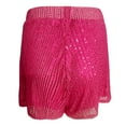 thumbnail image 5 of WAYUTE Shorts for Women Sparkling Sequined Double Layer Mesh Shorts Dance Performance Casual Fashion Shorts, 5 of 6
