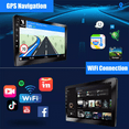 thumbnail image 4 of Car Radio Stereo for Hyundai Sonata 2015-2017, Carplay Andriod Auto GSP Navigation FM Bluetooth Wifi SWC, Android 13 9 Inch Touchscreen Car Multifunctional Player, 4 of 10