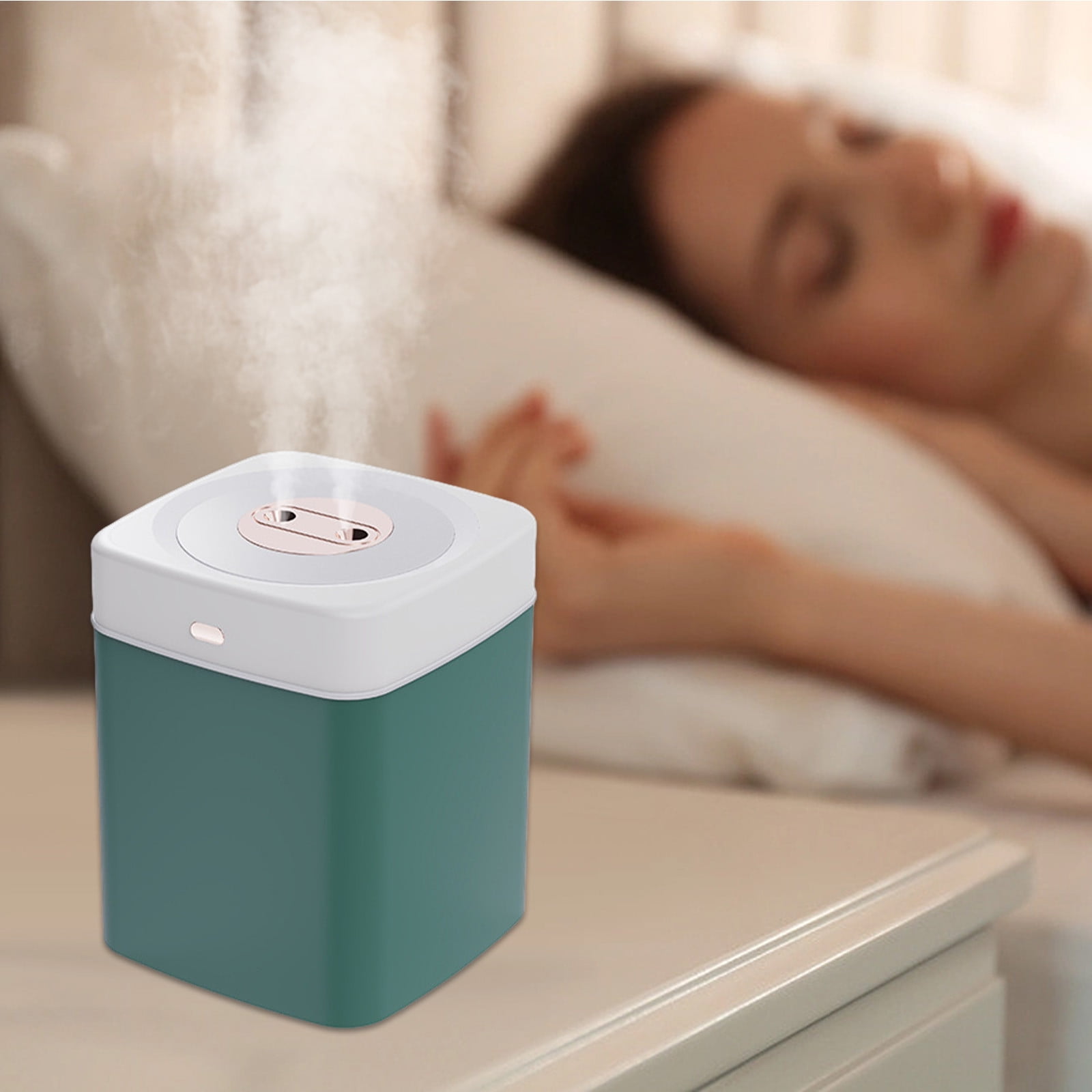 Dengmore Desktop Humidifier with Light USB Humidifier With Light Quiet Cool Mist Humidifier For Bedroom And Office Plants Easy To Clean