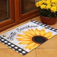 thumbnail image 4 of Spring Summer Door Mat for Front Door Sunflower Welcome Doormat Non-Slip Washable Spring Outdoor Mat Entry Rug for Indoor Outdoor Home Spring Summer Decorations 17 x 30 Inch, 4 of 6