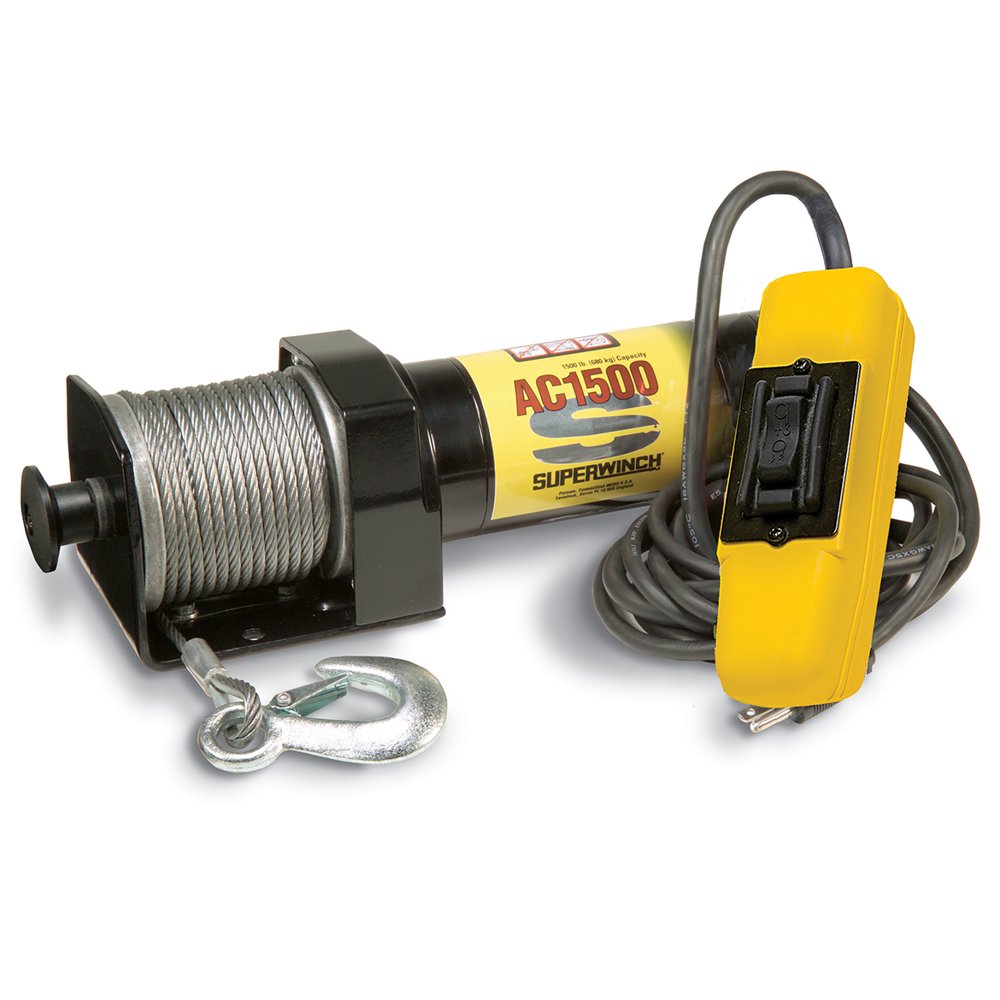Superwinch AC1500 120Volt AC Industrial Winch w/ spool 1715000