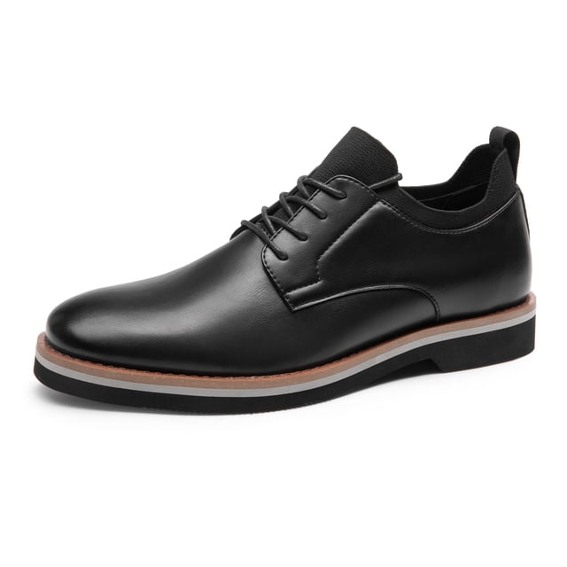 Zapatos Derby de Vestir con Cordones para Hombre Bruno Marc Negro Talle 8