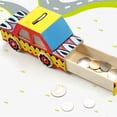 thumbnail image 6 of GETAJGHSD Wood Car Shaped Piggy Bank Diy Graffiti 2Pcs 5.89X3.14X2.16in, 6 of 9