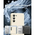 thumbnail image 4 of 3 in 1 for Samsung Galaxy S23 Plus Case, with Full Camera Cover Protection，Liquid Silicone Slim Shockproof Protective S23+ Phone Case (Stone), 4 of 12