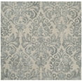thumbnail image 2 of SAFAVIEH Bella Leann Damask Area Rug, Ivory/Silver, 5' x 5' Square, 2 of 8