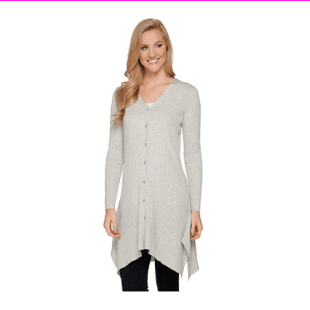 H by top halston cardigan