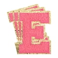 thumbnail image 1 of Uxcell Chenille Letter x Patches Large Size 3.15"x2.28" 3PCS(Hot Pink) Shape E, 1 of 7