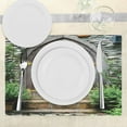 thumbnail image 3 of Ambesonne Traditional Place Mats Set of 4, Old Castle Entrance, Standard Size, Brown Green, 3 of 6