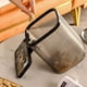 thumbnail image 2 of Cubo de basura de mesa con soporte para teléfono | Mini cubo de basura de sobremesa para tocador de baño, oficina, mesa de centro | Plástico, Blanco, Compacto 4.92x6.69in | 1 pieza | Papelera de, 2 of 7