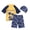 Coconut Tree, variant on Boys Two Piece Rash Guard Swimsuits Kids Short Sleeve Sunsuit Shark Prints Swimwear Sets Toddler Bathing Suit with Sun Hat