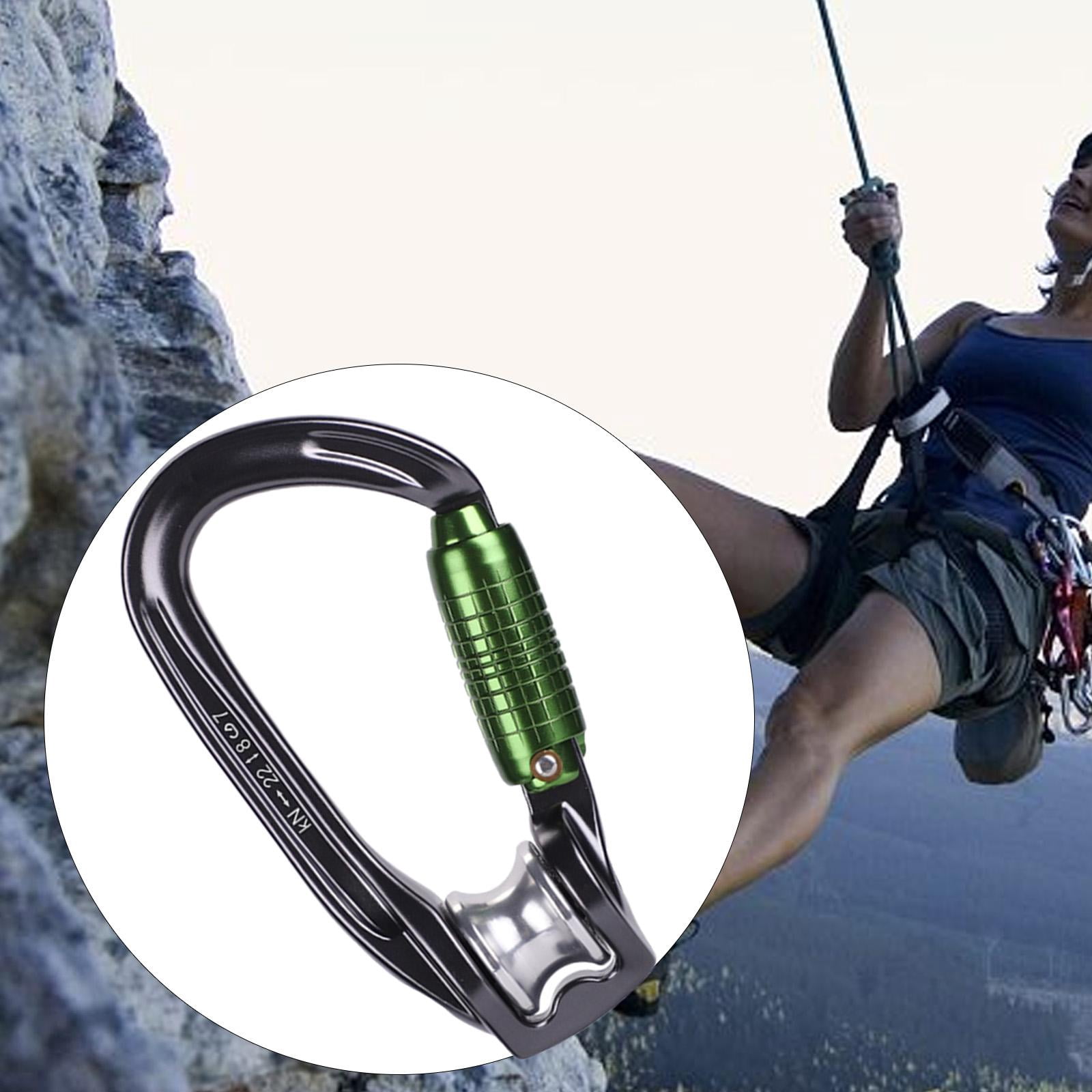 Dualoai Climbing Pulley Carabiner Clip for Outdoor Sports Mountaineering