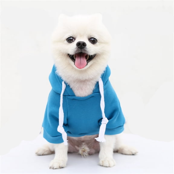 Basic Dogs Hoodie Sweaters for Small Medium Large Dogs Cats Puppy Clothes Soft Warm Dogs Hoodies Sweatshirt with Small Pockets Fall Winter Chihuahua Dachshund Golden Retriever Outfits (Blue,XL)