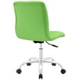 thumbnail image 3 of Modway Ripple Armless Mid Back Vinyl Office Chair in Bright Green, 3 of 4