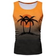 thumbnail image 3 of Men's Sleeveless Graphic Tank Tops Coconut Tree Print Casual Tops for Everyday Wear Beach Style Muscle Shirts, 3 of 3
