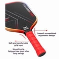 thumbnail image 5 of T700 Raw Carbon Fiber Pickleball Paddles Set, 16mm Honeycomb Core Rackets with Cushion Grip, 4 Balls and Carry Bag, 2 Pack, 5 of 7