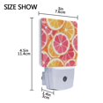 thumbnail image 4 of Yayeee LED Night Light for The Home Plug in With Light Sensors 2 Pack, Pink Grapefruit Slices, 4 of 6