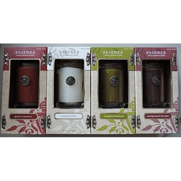 Essenza Luxury Fragrance Candles (4 Pack) Perfect for Christmas
