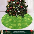 thumbnail image 6 of Coolnut St Patrick's Day Tree Skirt Home Decoration Large Round Leaf Clover Christmas Tree Skirt for Holiday Party Home Christmas Day Ornaments,35.4", 6 of 6