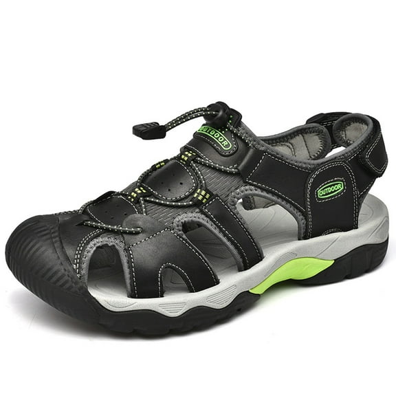 Men's Closed Toe Sport Outdoor Hiking Sandals Summer Athletic Walking Casual Beach Water Shoes
