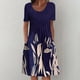 thumbnail image 2 of Vestidos Para Mujer Vestidos Casuales Estampado de Moda Causal Cuello Redondo Manga Corta Vestido Con Bolsillos de Vacaciones Odeerbi ODB158065, 2 of 9