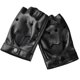 thumbnail image 1 of Fingerless Punk Style Gloves Durable PU Leather For Motorcycle Outdoor Halloween Activity White, 1 of 4