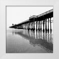 thumbnail image 3 of Lee Peterson 4x24 White Modern Wood Framed Wall Art Titled - Pier Pilings XXI, 3 of 5