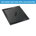 thumbnail image 3 of CES 16 Inch Square Rain Shower Head, 304 Stainless Steel, Ultra Thin High Pressure Bathroom Rainfall Showerhead (Matte Black), 3 of 7