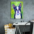thumbnail image 4 of Epic Graffiti 'Boston Terrier' by Rebecca Wang Art, Canvas Wall Art, 18"x26", 4 of 8