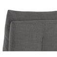 thumbnail image 4 of Sunpan Glenrose 21.5" Modern Fabric Wheeled Dining Chair in Gray, 4 of 7