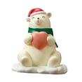 thumbnail image 4 of Estatuilla de de Navidad de Papá Noel, decoración de mesa, ilustraciones decorativas, pequeñas decoraciones para es de Navidad para fiestas oso, 4 of 8