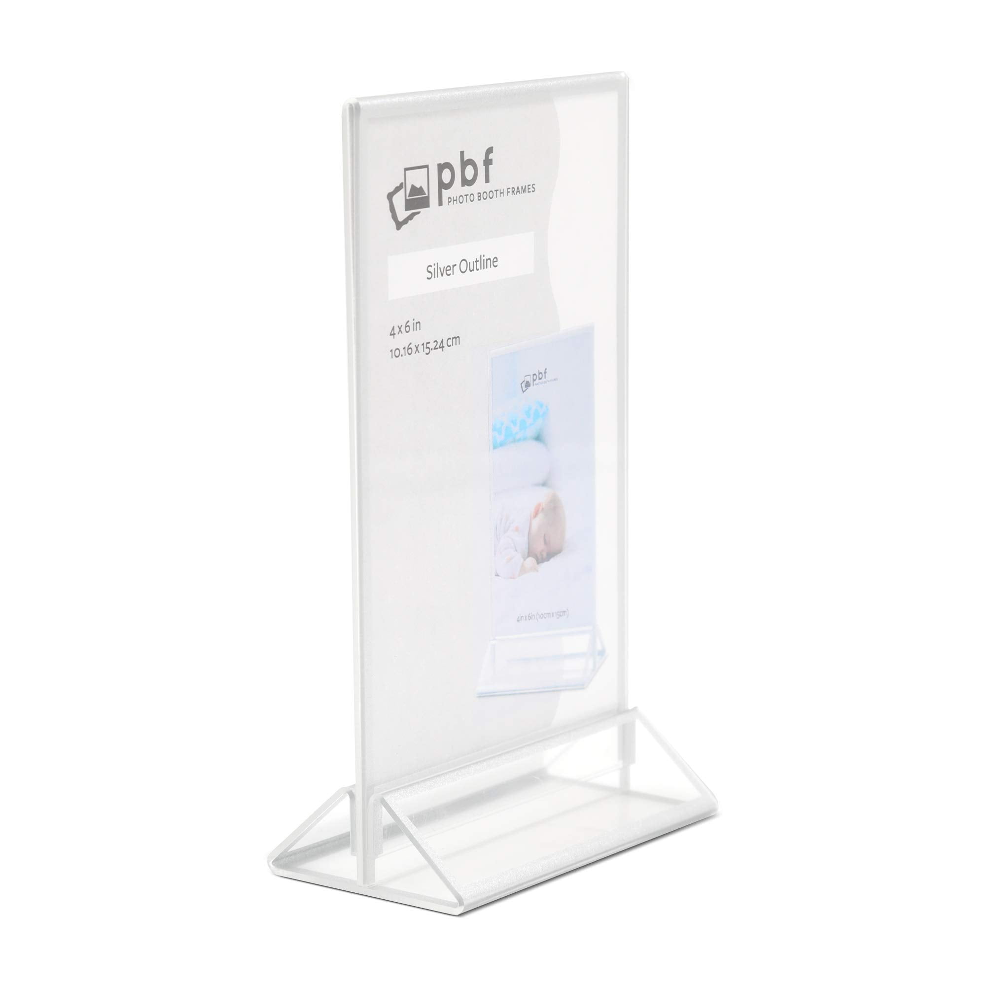 Photo Booth Frames 4x6 Durable Crystal Clear Acrylic Vertical Picture