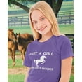 thumbnail image 3 of Tstars Just A Girl Who Loves Horses Kids T-Shirt - Horse Lover Tee - XL, Violet, 3 of 6