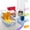 White, variant on Leodye 1-Pack Mini Foldable Plastic Baskets for Organizing and Storage, Collapsible Storage Crate for Home Kitchen Bedroom Bathroom office (8.5*5.5*2.95IN)