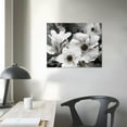 thumbnail image 3 of COMIO Dandelion Wall Art Grey White Flower Canvas Print Flora Picture for Living Room Botanical Abstract Painting for Modern Home Decor Bedroom Decoration, 3 of 4
