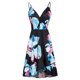 thumbnail image 3 of Vestido HUOGUO, sin mangas, cuello en V, estampado casual, para mujer, 3 of 5