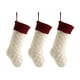thumbnail image 2 of Decoraciones navideñas, 3 piezas de 18 pulgadas, decoración para fiestas navideñas, recuerdos de fiesta de Navidad, medias navideñas de Papá Noel, calcetines colgantes de Navidad, decoraciones para ár, 2 of 8