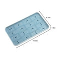 thumbnail image 3 of Latrodar Draining Board, Household Double Layer Dr-ain Tray, Kitchen Fruit And Vegetable Dish Storage Tray, Plastic Tea Tray Blue Creative 8.88x1.08 Inch, 3 of 5