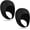 Black, variant on Jointown 2 Pcs Neoprene Diving Hood Thermal Wetsuit Hood Cap Swim Caps with Chin Straps Snorkeling Neoprene Surf Beanie 2.5 mm Diving Headgear for Men Women Sailing Water Sports