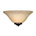 thumbnail image 3 of Golden Lighting Multi-Family Rubbed Bronze 1 Light Wall Sconce Tea Stone Glass, 3 of 3