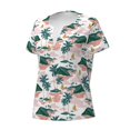 thumbnail image 2 of Naloa Hawaii Palms Print T-Shirts Short Sleeve V Neck Tees for Women Fashion Tops Trendy Lightweight Soft Casual Summer Outfits Clothes, 2 of 5