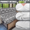 thumbnail image 6 of Yuyamidu Elephant RV Dinette Cushion Covers Booth Set Aztec RV Cushion Slipcover 1 Bench Cover 1 Backrest Cover Soft Camper Cushion Covers RV Couch Cover, 6 of 7