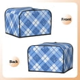 thumbnail image 4 of Toasting Machine Cover 4 Pieces 12.4×10.6×8.3in Dust-Proof Explosion-Proof Waterproof And Wear-Resistant Hollow Bottom Blueviolet Moroccan Buffalo Plaid Tartan Check Hand-Drawn Sketch_1, 4 of 7