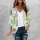 thumbnail image 1 of Cárdigan de manga larga para mujer, blusa informal estampada con bolsillo, abrigo tipo cárdigan para mujer, 1 of 5