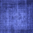 thumbnail image 1 of Ahgly Company Indoor Square Oriental Blue Industrial Area Rugs, 8' Square, 1 of 4
