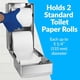 thumbnail image 3 of BOBRICK 2888 ClassicSeries Dispensador de papel higiénico de varios rollos para montaje en superficie, de acero inoxidable, acabado satinado, 5-15/16" de largo, 11" de alto, 6-1/16" de ancho, 3 of 5