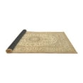 thumbnail image 2 of Ahgly Company Indoor Square Medallion Brown Traditional Area Rugs, 6' Square, 2 of 4