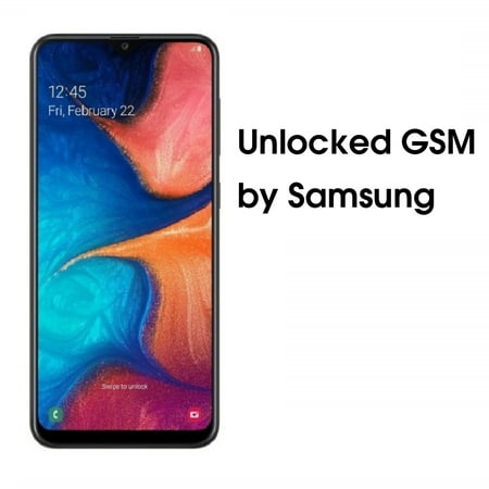 SAMSUNG Galaxy A20 A205G, 32GB, GSM Unlocked Dual SIM – Red