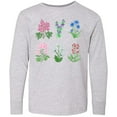 thumbnail image 3 of Inktastic Beautiful Wild Flowers Long Sleeve Youth T-Shirt, 3 of 5